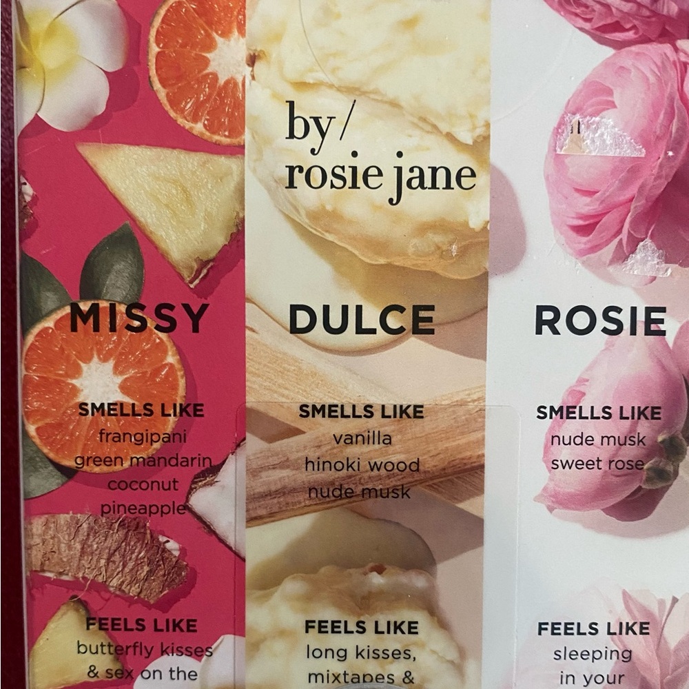 NEW By Rosie Jane 3 pc Travel Perfume EDP Trio - Rosie Dulce & Missy 0.33oz - Picture 2 of 3
